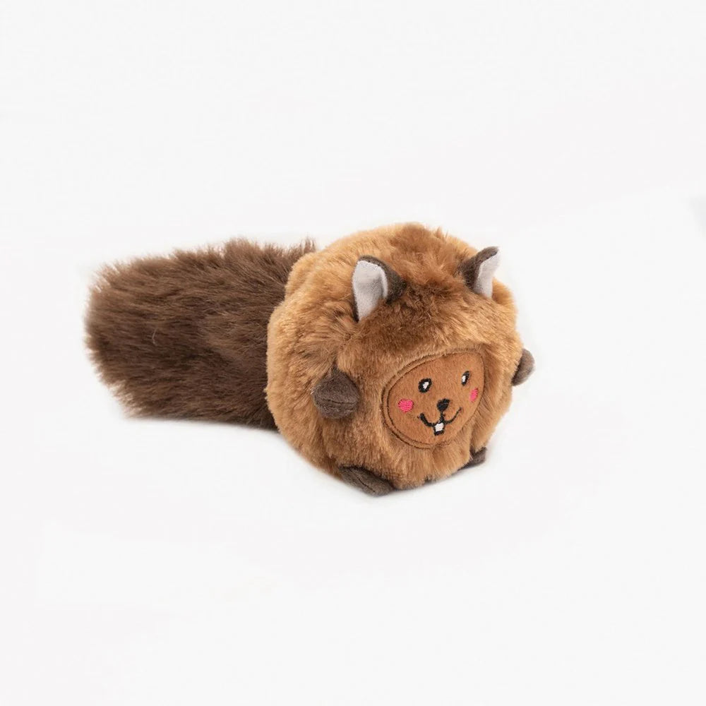 Zippy Paws Bushy Throw Squirrel toy